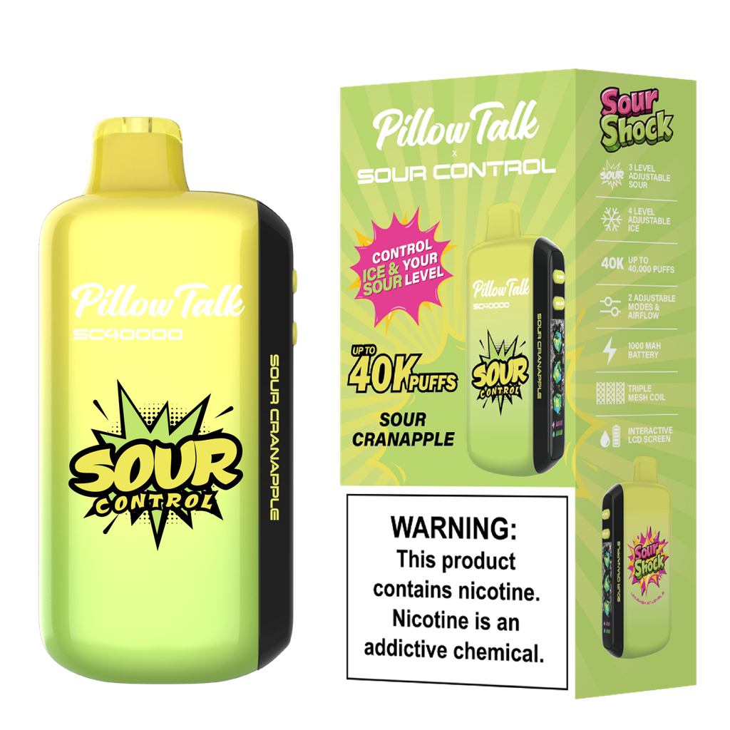 PILLOW TALK SWEET AND SOUR CONTROL 40,000 Puffs